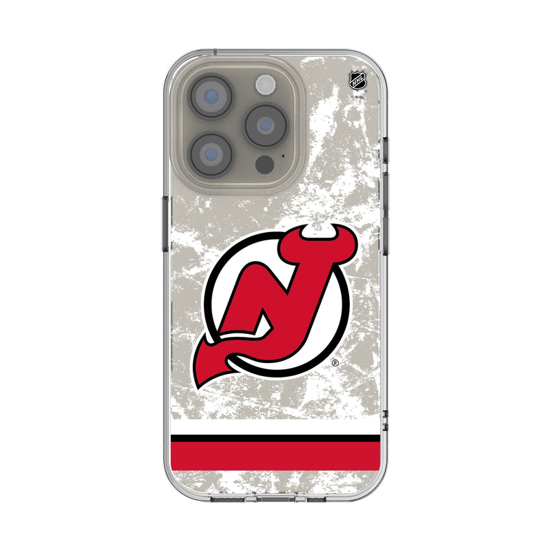 New Jersey Devils Ice Stripe iPhone Clear Phone Case for Apple iPhone
