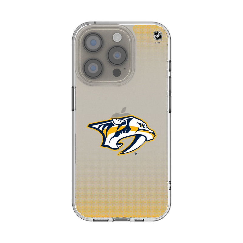 Nashville Predators Linen iPhone Clear Phone Case for Apple iPhone
