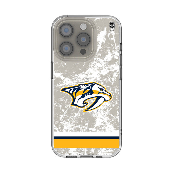 Nashville Predators Ice Stripe iPhone Clear Phone Case for Apple iPhone