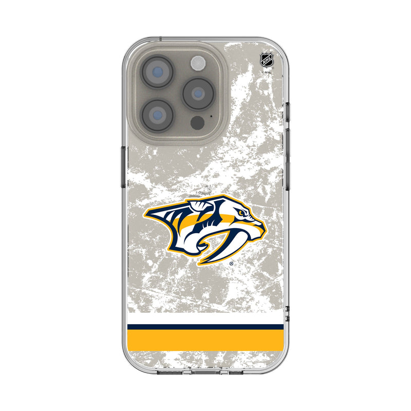 Nashville Predators Ice Stripe iPhone Clear Phone Case for Apple iPhone