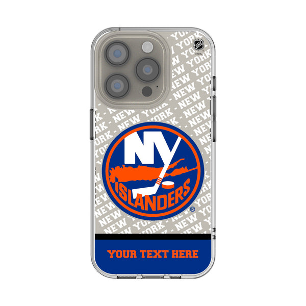New York Islanders Personalized EndZone Plus iPhone Clear Phone Case for Apple iPhone