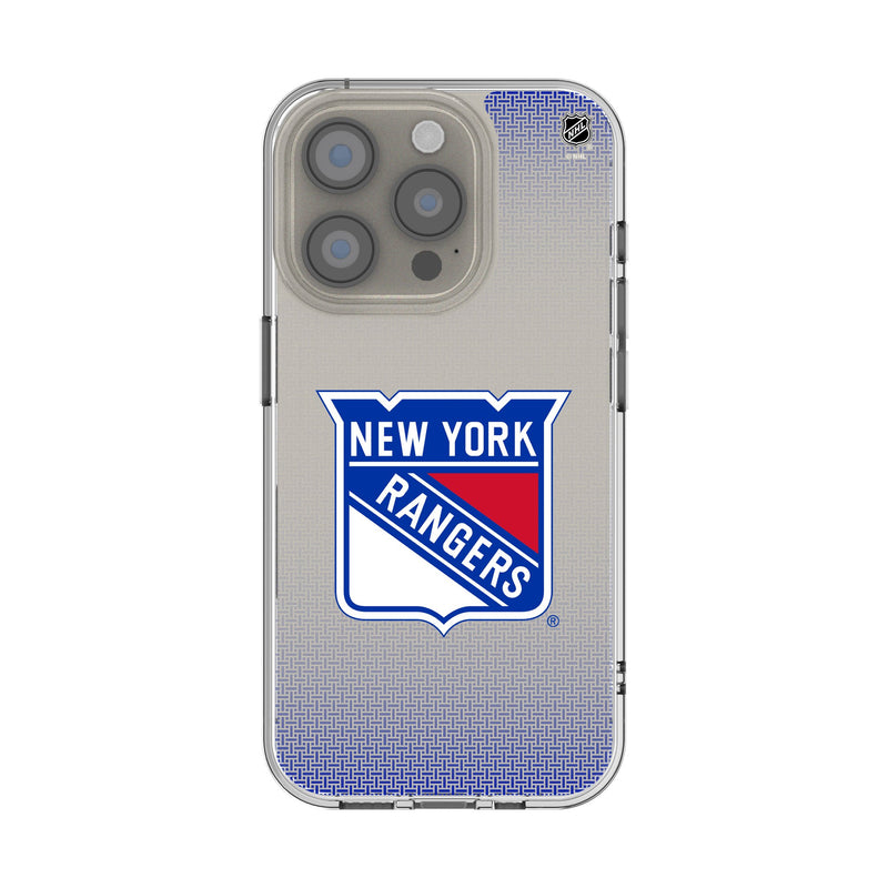 New York Rangers Linen iPhone Clear Phone Case for Apple iPhone