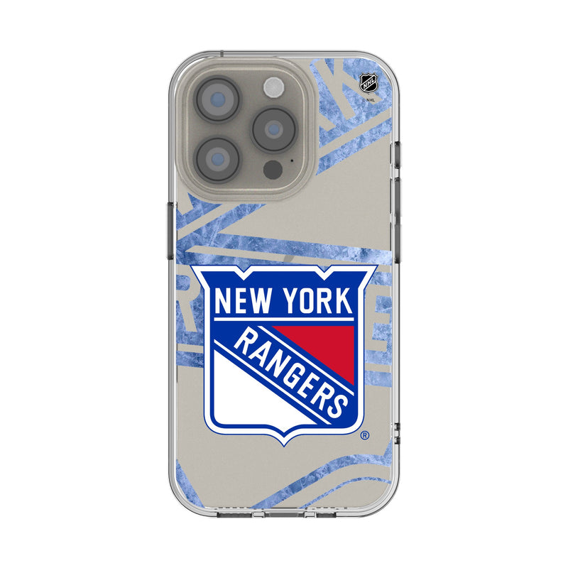 New York Rangers Ice Tilt iPhone Clear Phone Case for Apple iPhone