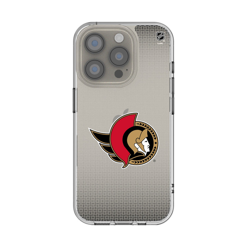Ottawa Senators Linen iPhone Clear Phone Case for Apple iPhone