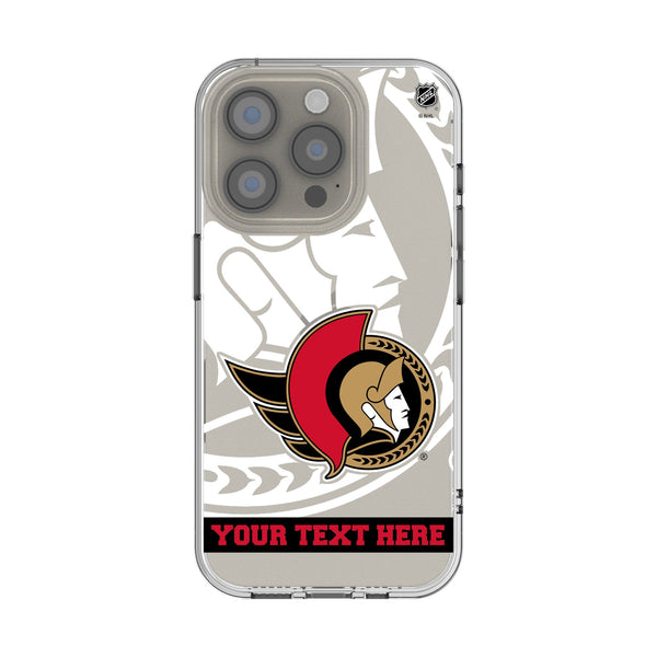 Ottawa Senators Personalized Tilt iPhone Clear Phone Case for Apple iPhone