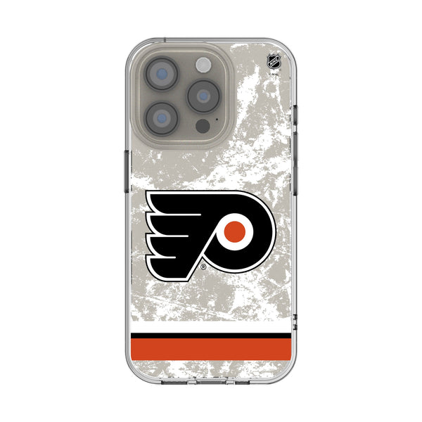 Philadelphia Flyers Ice Stripe iPhone Clear Phone Case for Apple iPhone