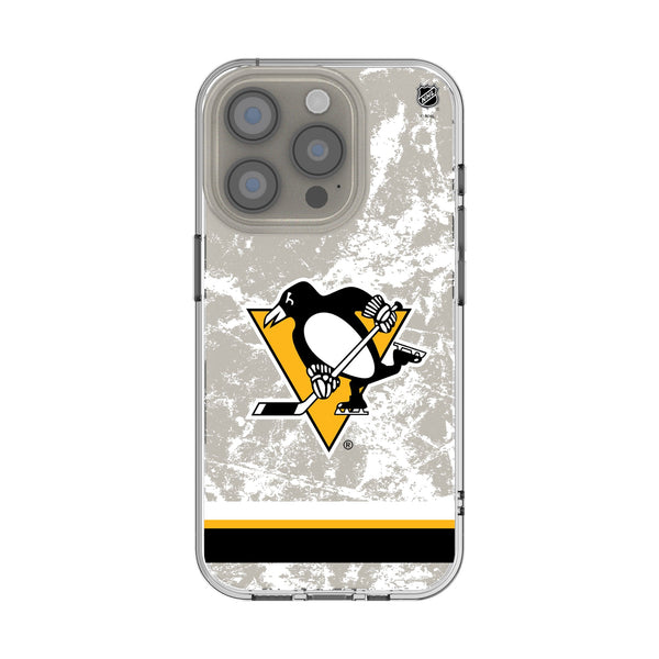Pittsburgh Penguins Ice Stripe iPhone Clear Phone Case for Apple iPhone
