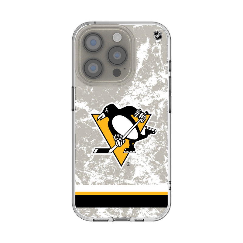 Pittsburgh Penguins Ice Stripe iPhone Clear Phone Case for Apple iPhone