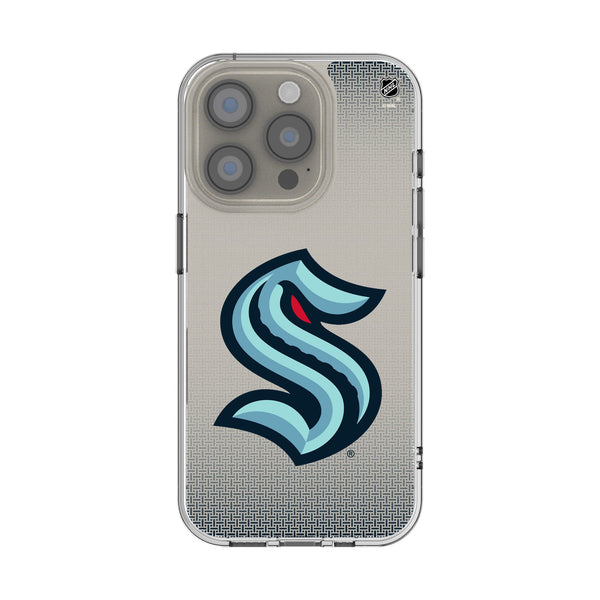 Seattle Kraken Linen iPhone Clear Phone Case for Apple iPhone