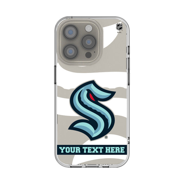 Seattle Kraken Personalized Tilt iPhone Clear Phone Case for Apple iPhone