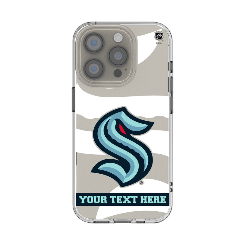 Seattle Kraken Personalized Tilt iPhone Clear Phone Case for Apple iPhone