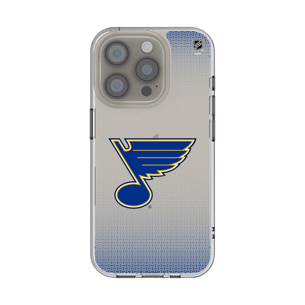 St. Louis Blues Linen iPhone Clear Phone Case for Apple iPhone