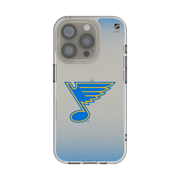 St. Louis Blues Linen iPhone Clear Phone Case for Apple iPhone