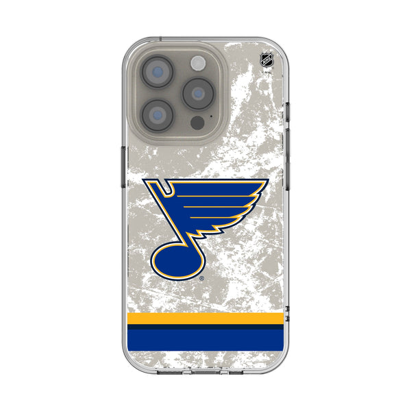 St. Louis Blues Ice Stripe iPhone Clear Phone Case for Apple iPhone