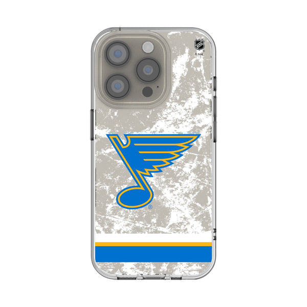 St. Louis Blues Ice Stripe iPhone Clear Phone Case for Apple iPhone