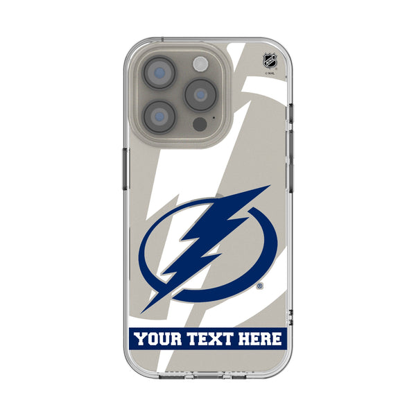 Tampa Bay Lightning Personalized Tilt iPhone Clear Phone Case for Apple iPhone