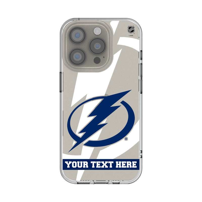 Tampa Bay Lightning Personalized Tilt iPhone Clear Phone Case for Apple iPhone