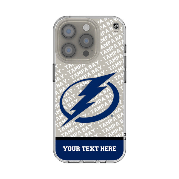 Tampa Bay Lightning Personalized EndZone Plus iPhone Clear Phone Case for Apple iPhone