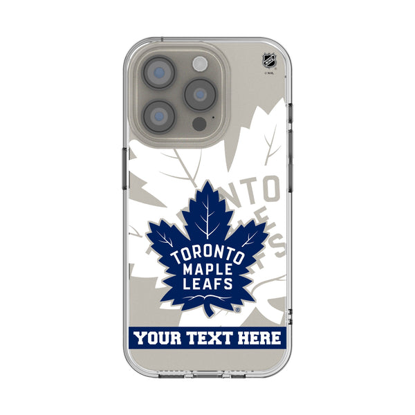 Toronto Maple Leafs Personalized Tilt iPhone Clear Phone Case for Apple iPhone