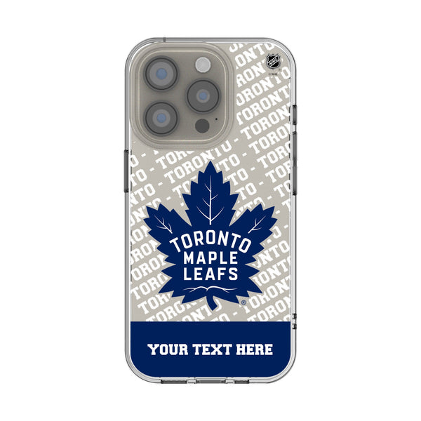 Toronto Maple Leafs Personalized EndZone Plus iPhone Clear Phone Case for Apple iPhone