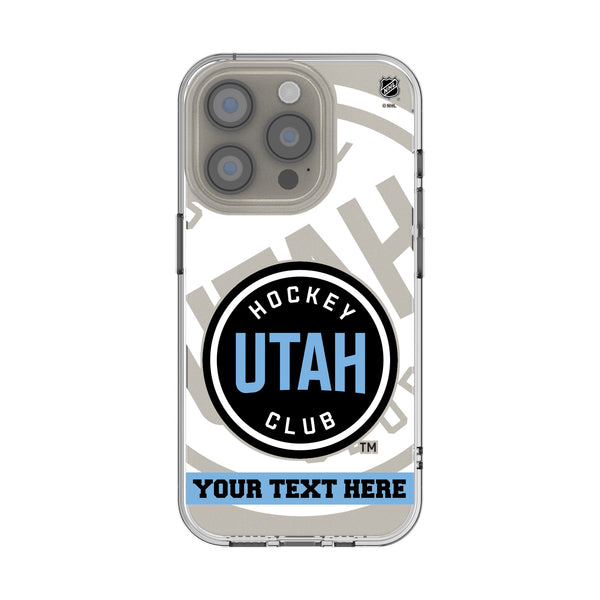 Utah Hockey Club Personalized Tilt iPhone Clear Phone Case for Apple iPhone