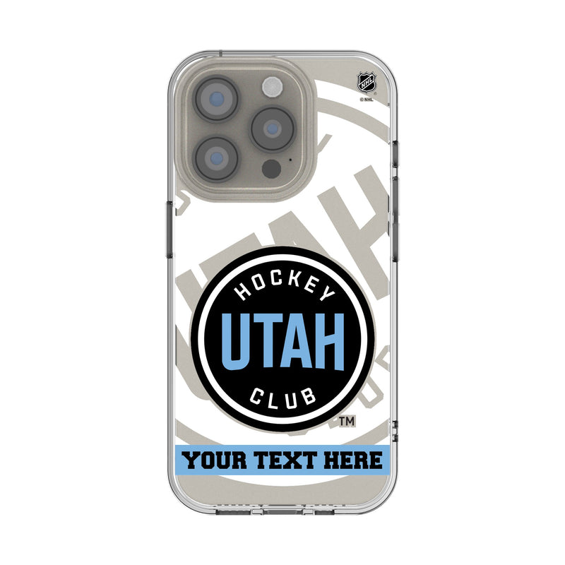 Utah Hockey Club Personalized Tilt iPhone Clear Phone Case for Apple iPhone