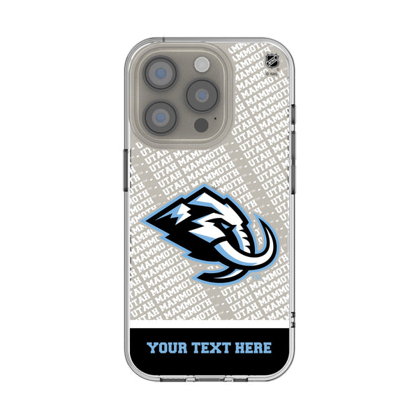 Utah Mammoth Personalized EndZone Plus iPhone Clear Phone Case for Apple iPhone