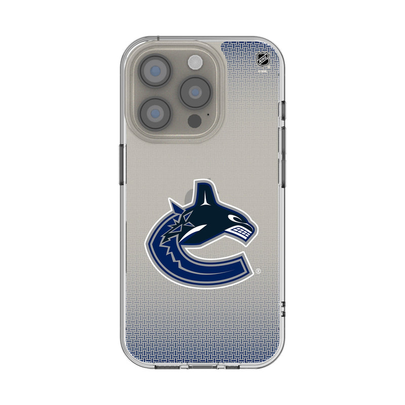 Vancouver Canucks Linen iPhone Clear Phone Case for Apple iPhone