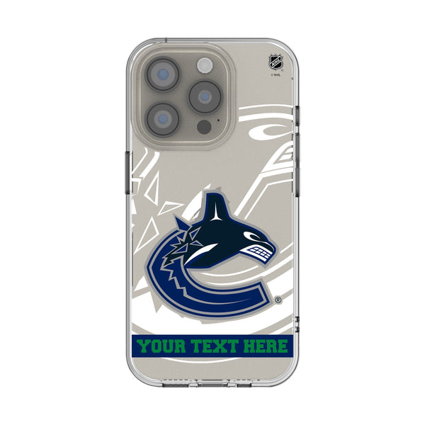 Vancouver Canucks Personalized Tilt iPhone Clear Phone Case for Apple iPhone