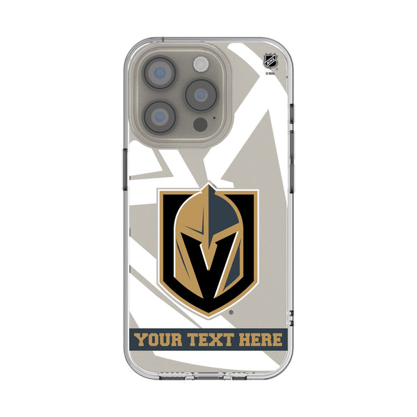 Vegas Golden Knights Personalized Tilt iPhone Clear Phone Case for Apple iPhone