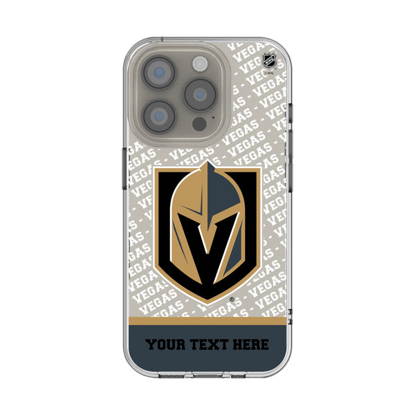 Vegas Golden Knights Personalized EndZone Plus iPhone Clear Phone Case for Apple iPhone