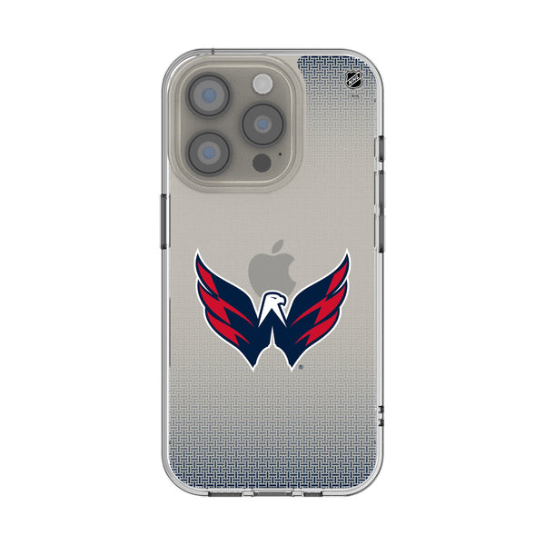 Washington Capitals Linen iPhone Clear Phone Case for Apple iPhone