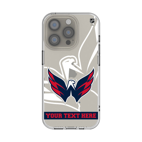 Washington Capitals Personalized Tilt iPhone Clear Phone Case for Apple iPhone