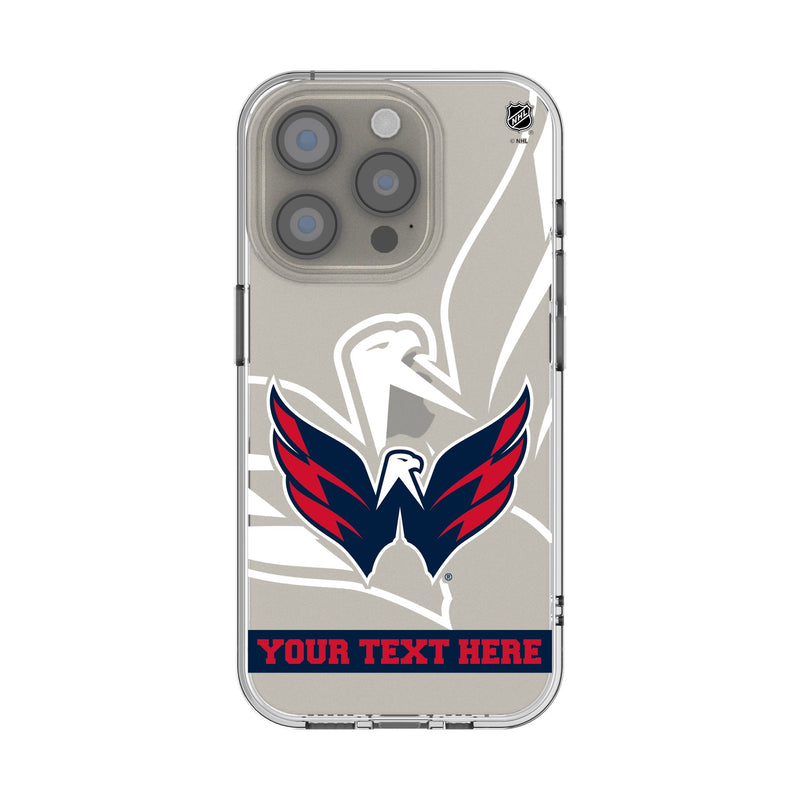 Washington Capitals Personalized Tilt iPhone Clear Phone Case for Apple iPhone