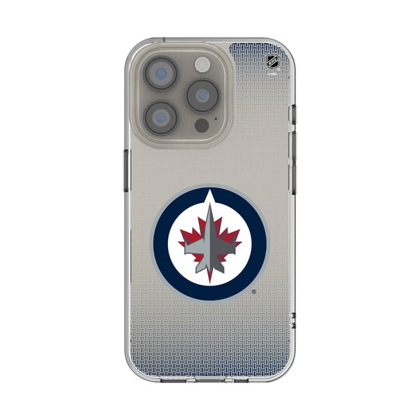 Winnipeg Jets Linen iPhone Clear Phone Case for Apple iPhone