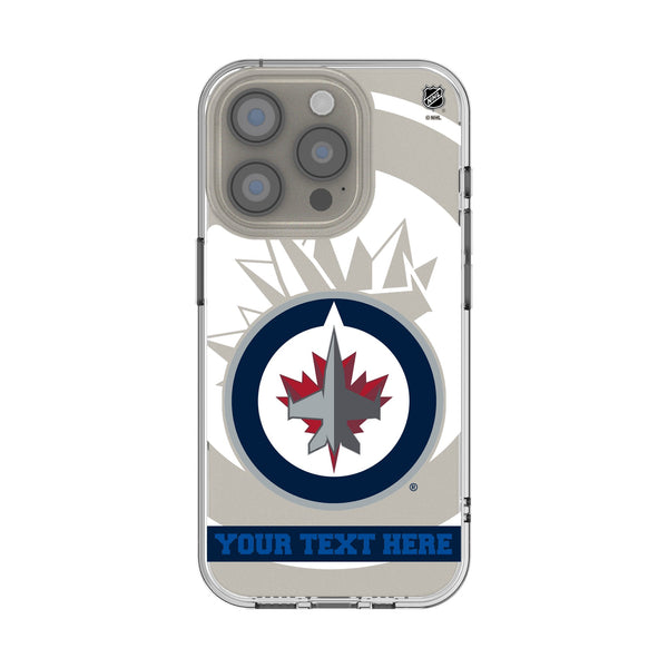 Winnipeg Jets Personalized Tilt iPhone Clear Phone Case for Apple iPhone