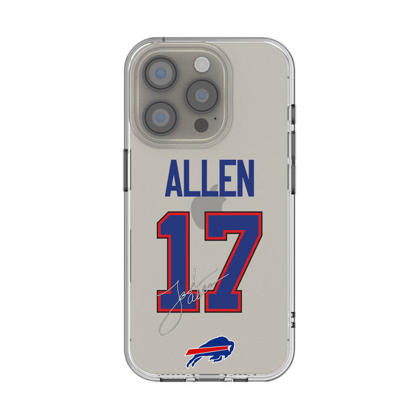 Josh Allen Buffalo Bills 17 Game Tactic iPhone Clear Phone Case for Apple iPhone