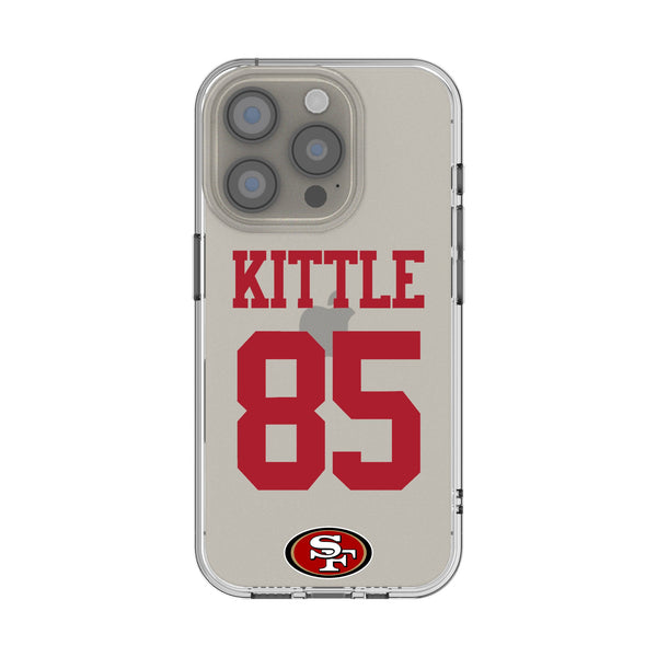 George Kittle San Francisco 49ers 85 Game Tactic iPhone Clear Phone Case for Apple iPhone