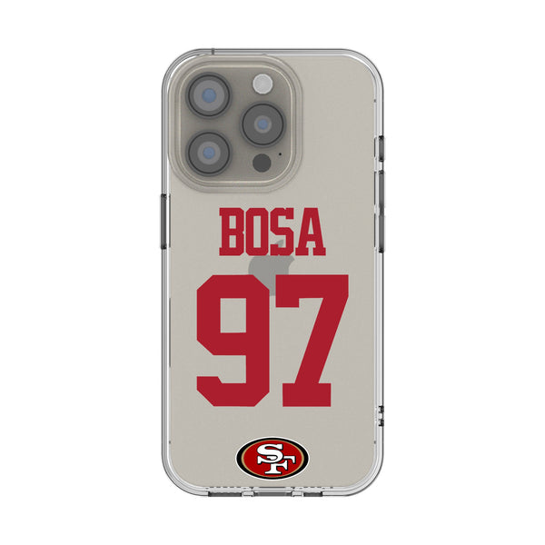 Nick Bosa San Francisco 49ers 97 Game Tactic iPhone Clear Phone Case for Apple iPhone