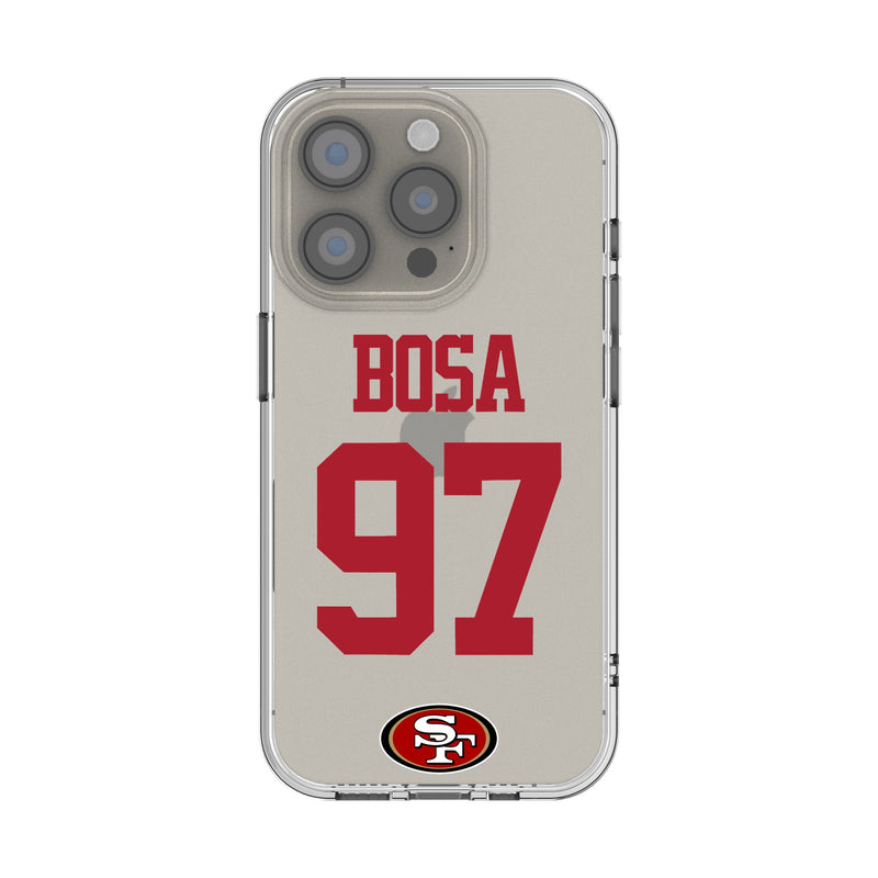 Nick Bosa San Francisco 49ers 97 Game Tactic iPhone Clear Phone Case for Apple iPhone