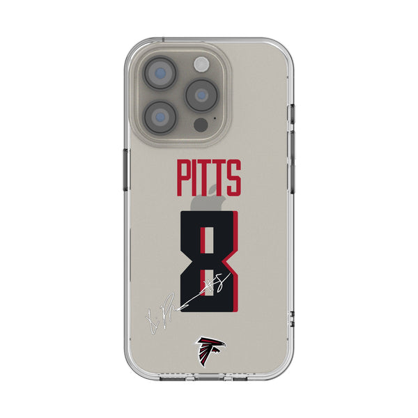 Kyle Pitts Atlanta Falcons 8 Game Tactic iPhone Clear Phone Case for Apple iPhone