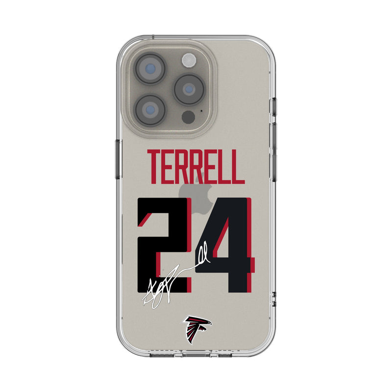 A.J. Terrell Atlanta Falcons 24 Game Tactic iPhone Clear Phone Case for Apple iPhone