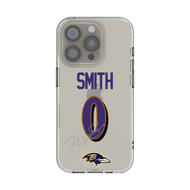 Roquan Smith Baltimore Ravens 0 Game Tactic iPhone Clear Phone Case for Apple iPhone