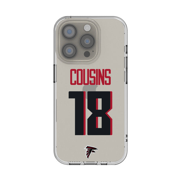 Kirk Cousins Atlanta Falcons 18 Game Tactic iPhone Clear Phone Case for Apple iPhone
