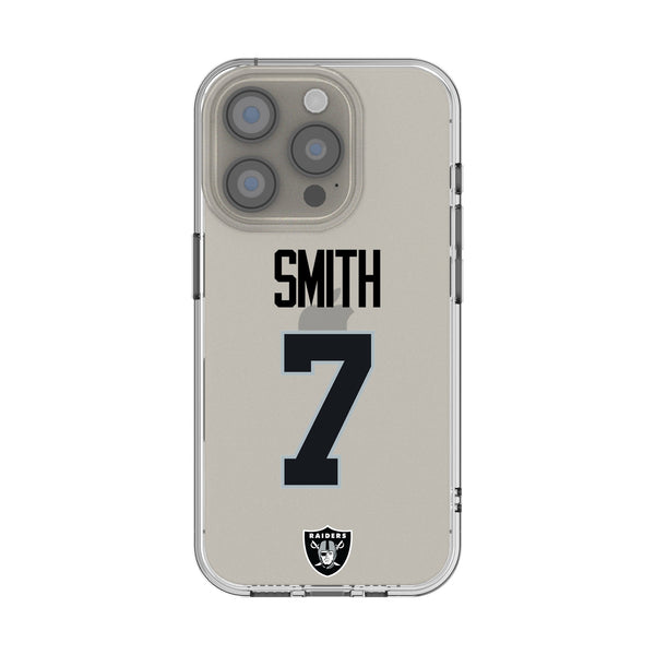 Geno Smith Las Vegas Raiders 7 Game Tactic iPhone Clear Phone Case for Apple iPhone