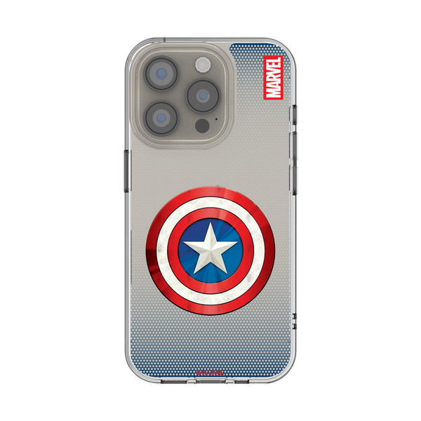 Marvel Avengers Captain America Grid iPhone Clear Phone Case for Apple iPhone