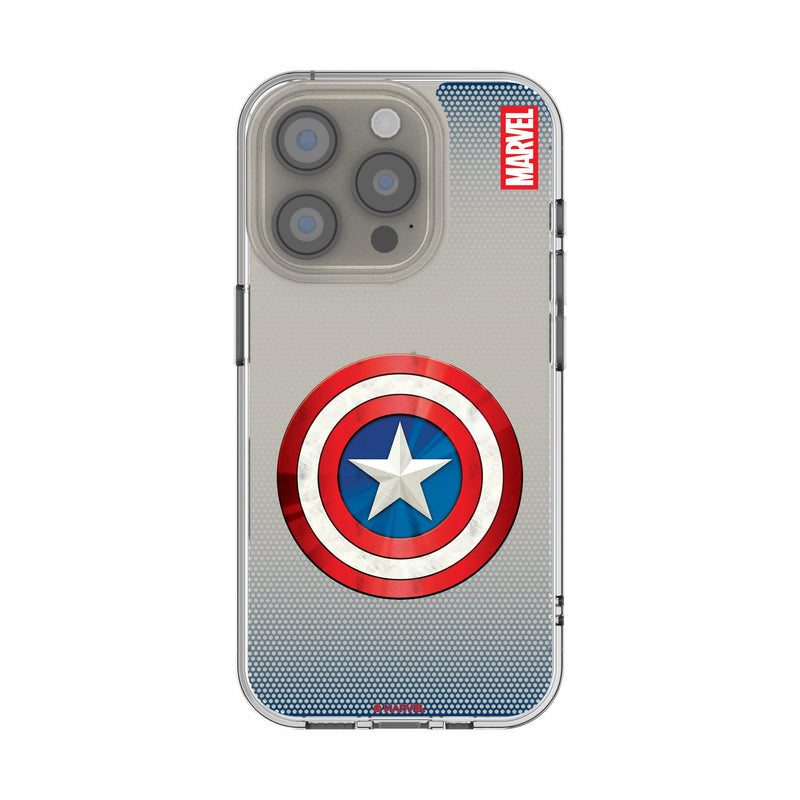 Marvel Avengers Captain America Grid iPhone Clear Phone Case for Apple iPhone