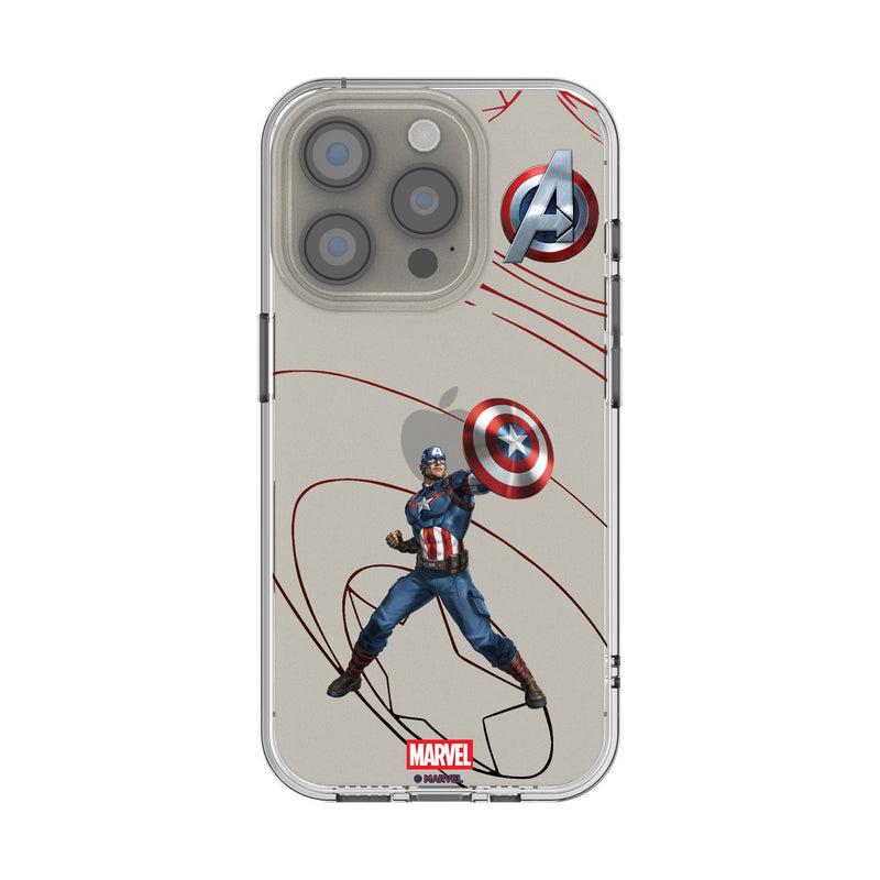 Marvel Avengers Captain America MechLine iPhone Clear Phone Case for Apple iPhone