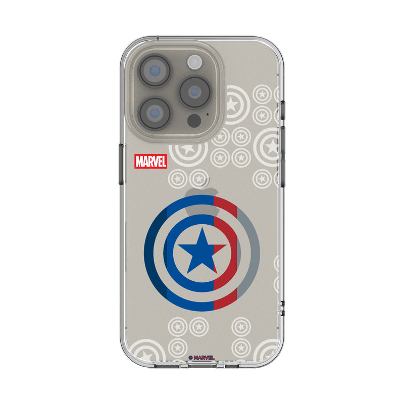 Marvel Avengers Captain America Sigil iPhone Clear Phone Case for Apple iPhone