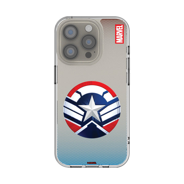 Marvel Avengers Sam Wilson Captain America Grid iPhone Clear Phone Case for Apple iPhone